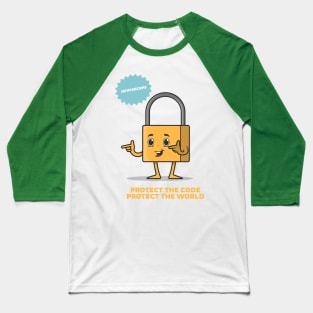 Protect the code, protect the world DevSecOps Baseball T-Shirt